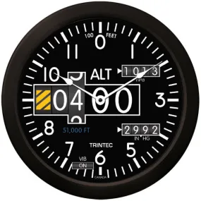 14" Modern Altimeter Clock