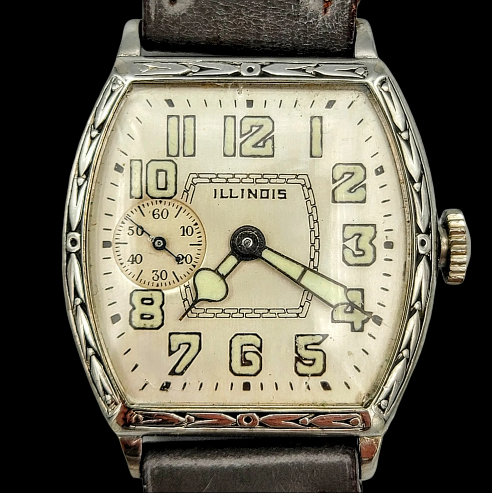 1929 Illinois Whippet Barrel Tonneau Engraved Case Grade 903 15 Jewels