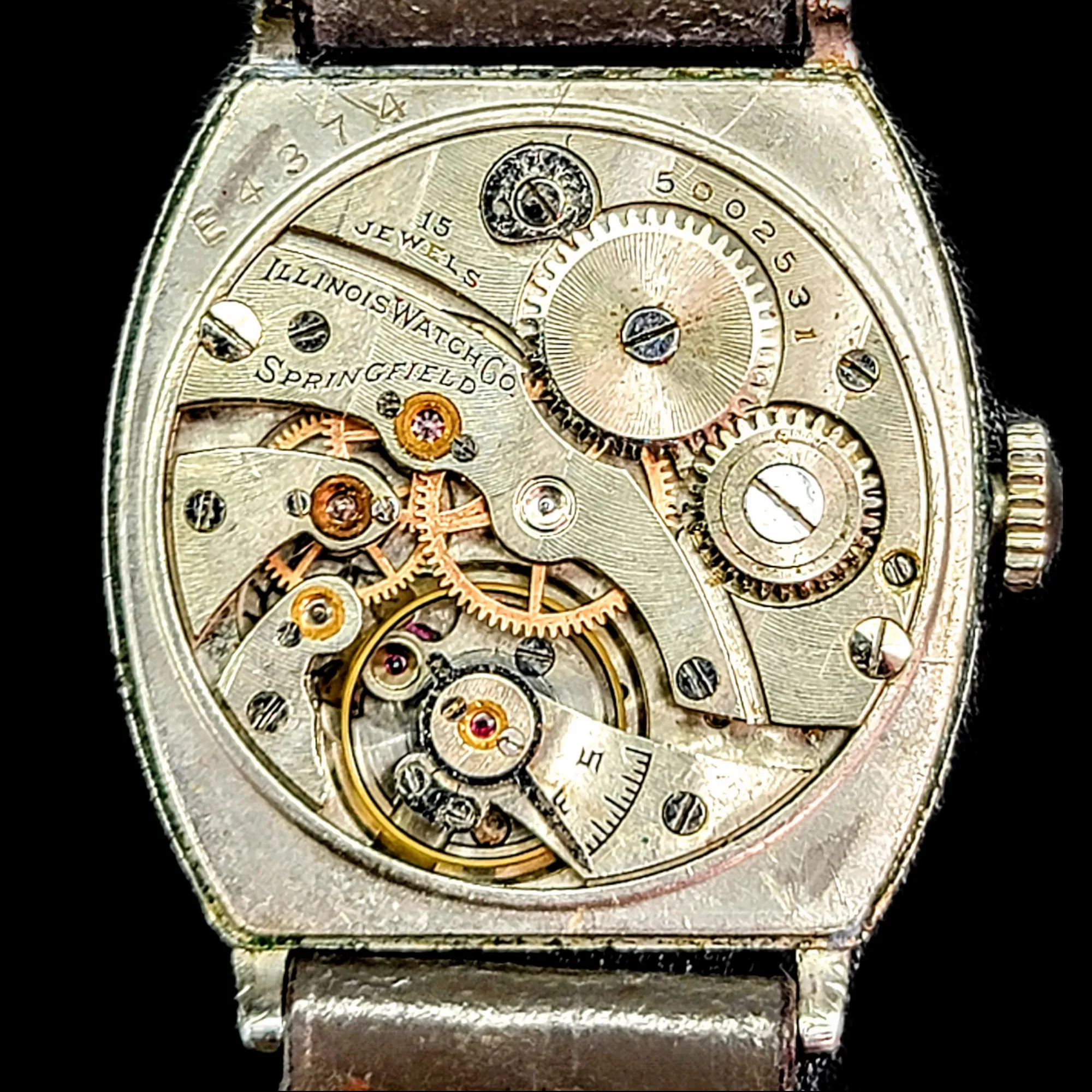 1929 Illinois Whippet Barrel Tonneau Engraved Case Grade 903 15 Jewels