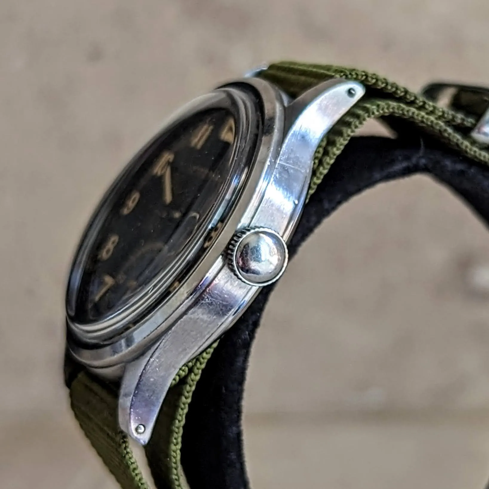 1942 ETERNA WWII Military Jumbo Wristwatch Ref. 138.92 Cal. 852 - Radium Dial Watch