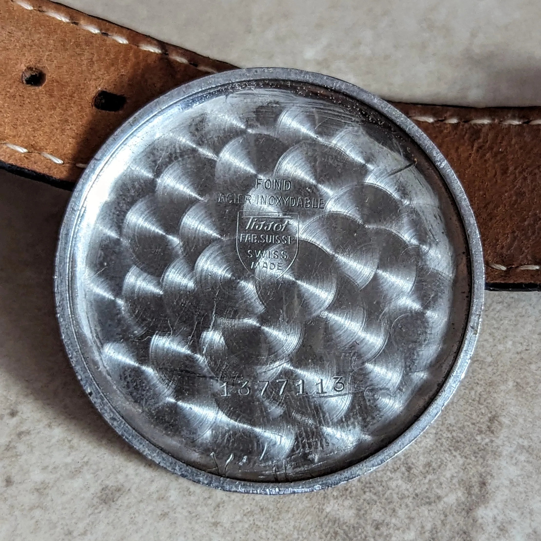 1943 TISSOT Antimagnetique Wristwatch Jumbo Case 35mm Swiss Watch