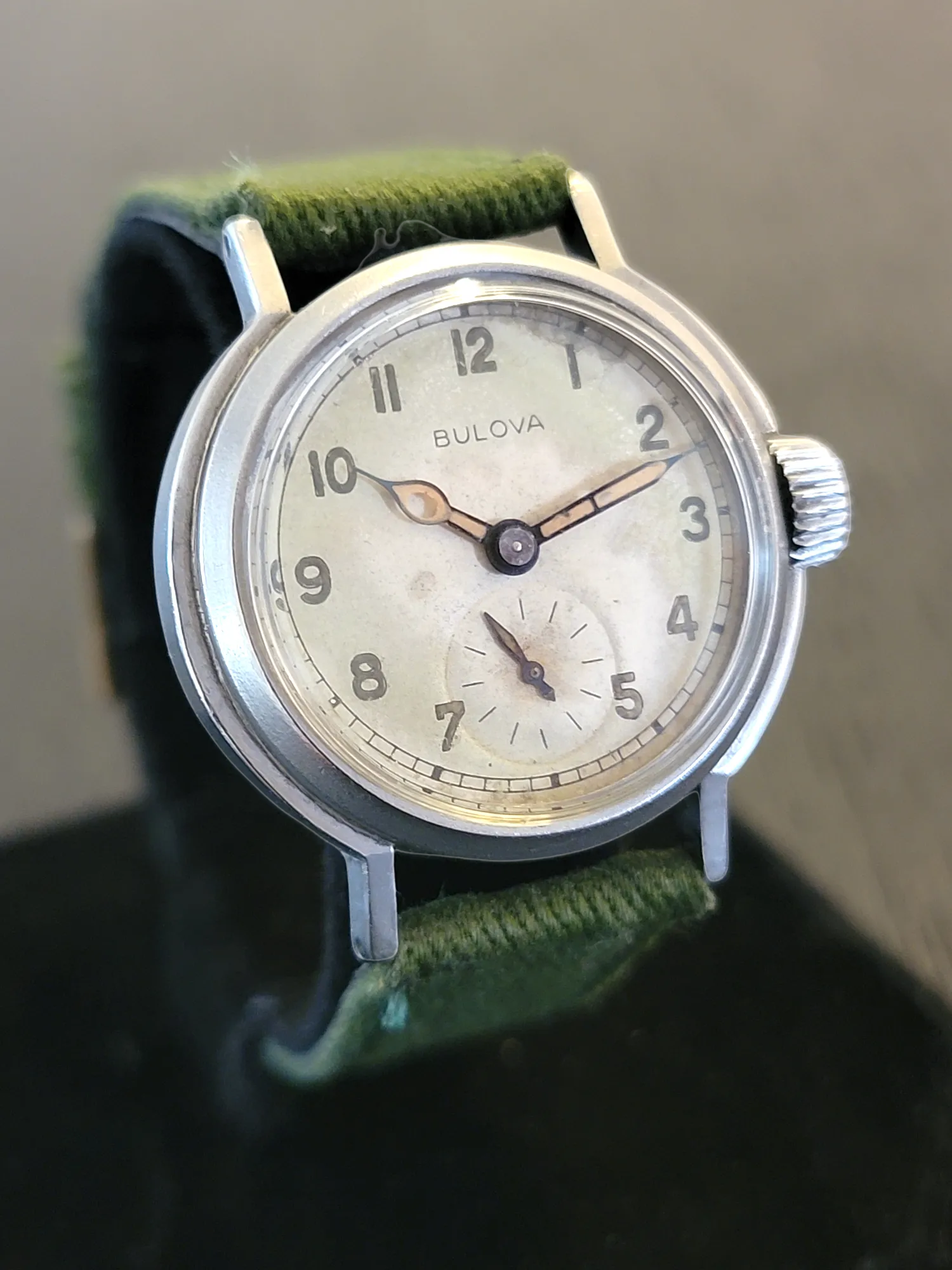 1945 BULOVA WWII Military Issue Watch Ord. Dept. U.S.A. Wristwatch