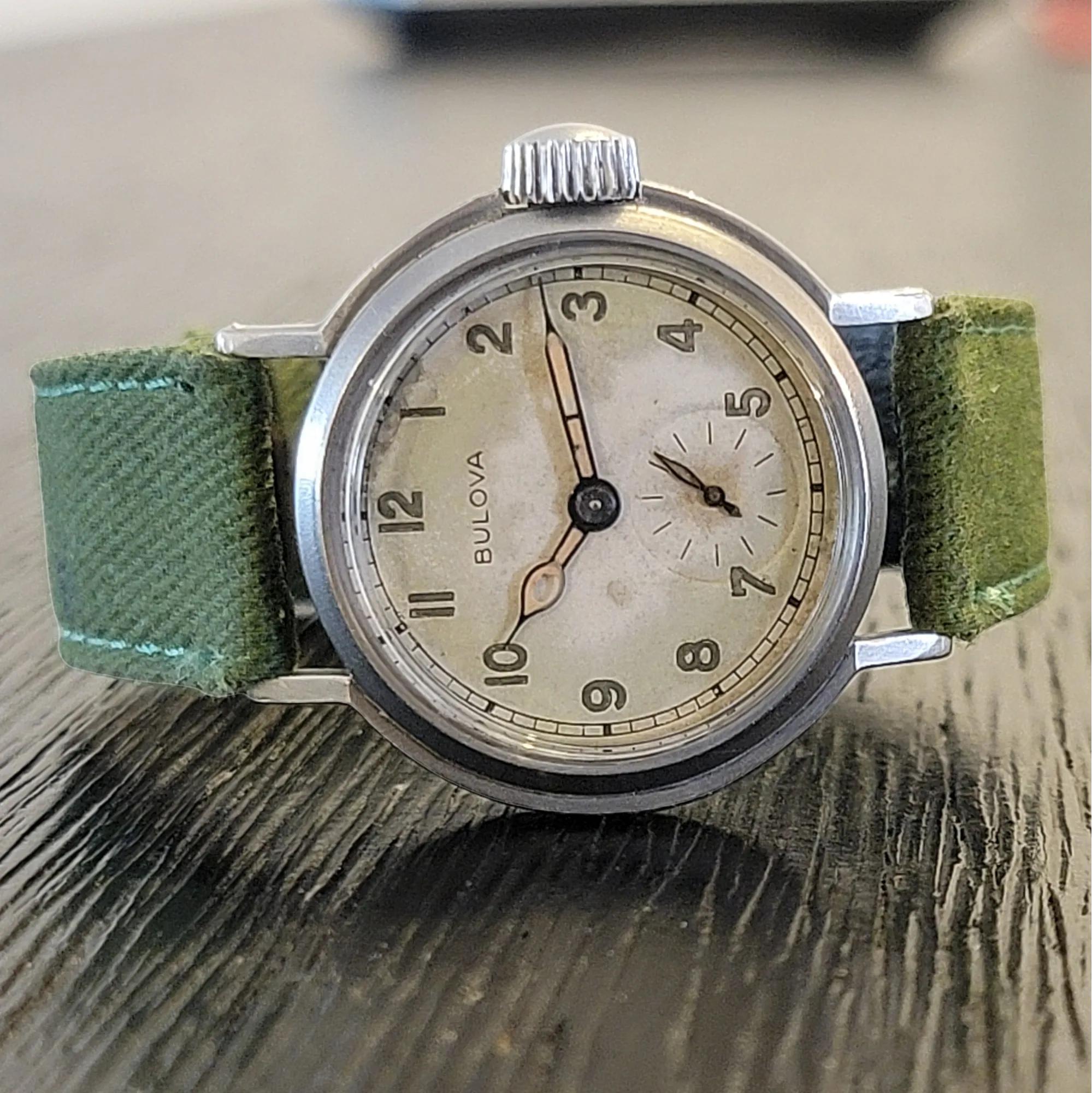1945 BULOVA WWII Military Issue Watch Ord. Dept. U.S.A. Wristwatch
