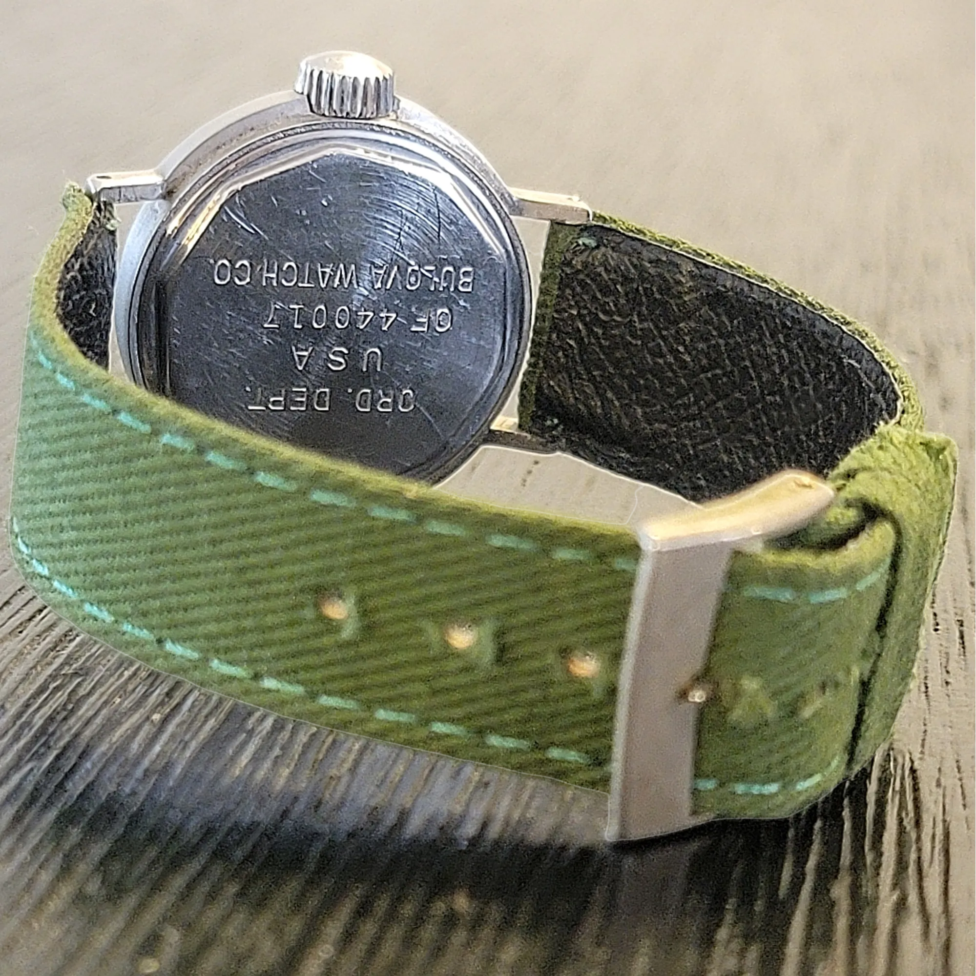 1945 BULOVA WWII Military Issue Watch Ord. Dept. U.S.A. Wristwatch