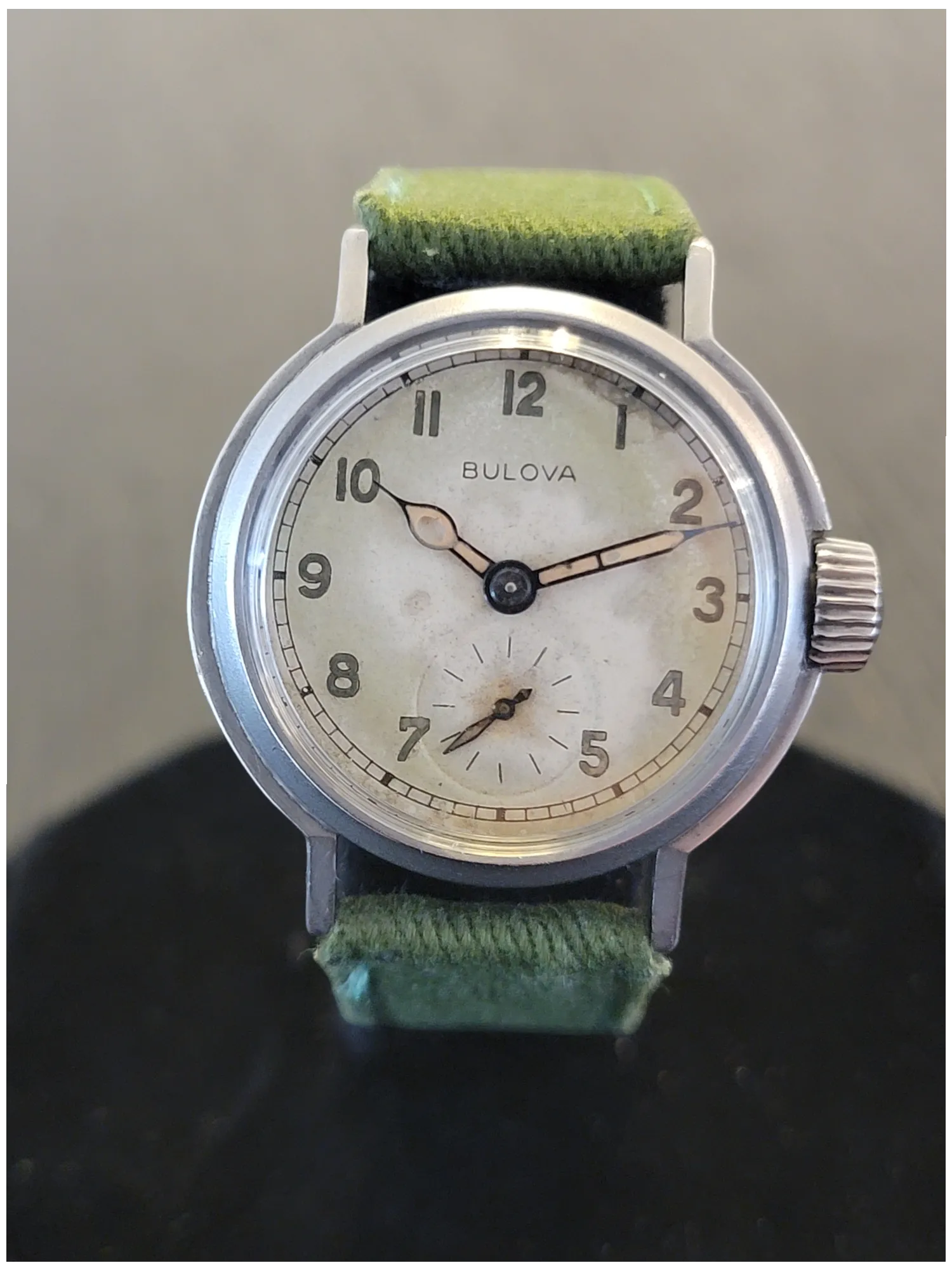 1945 BULOVA WWII Military Issue Watch Ord. Dept. U.S.A. Wristwatch