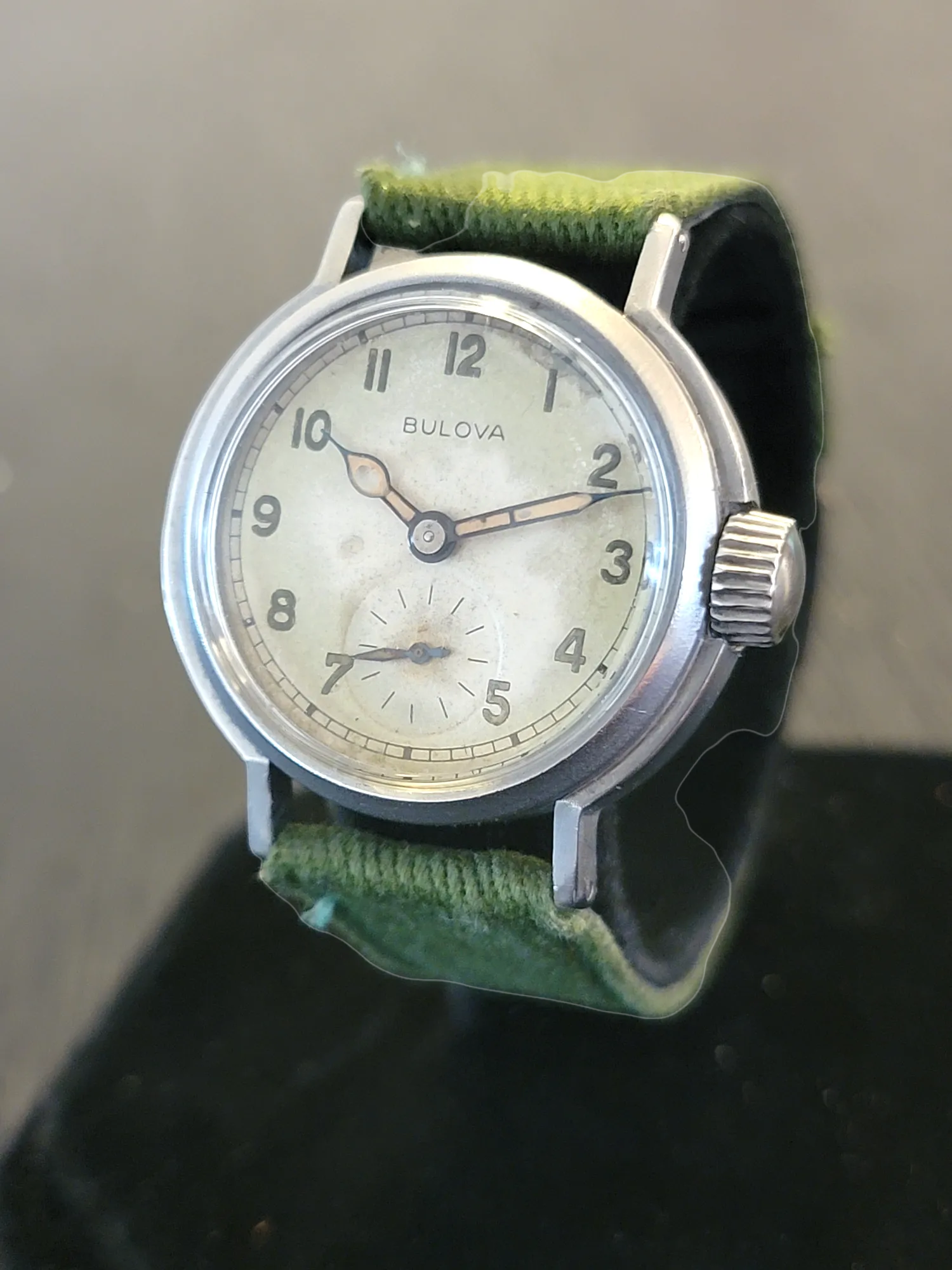 1945 BULOVA WWII Military Issue Watch Ord. Dept. U.S.A. Wristwatch