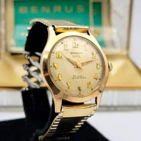 1960's BENRUS Three Stars Self-Winding Watch Cal. ETA 2375