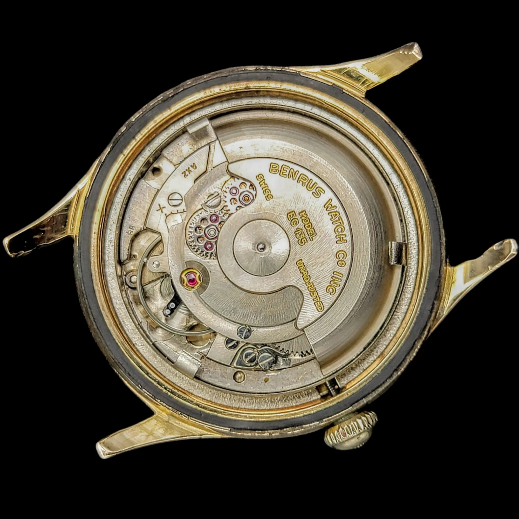 1960's BENRUS Three Stars Self-Winding Watch Cal. ETA 2375