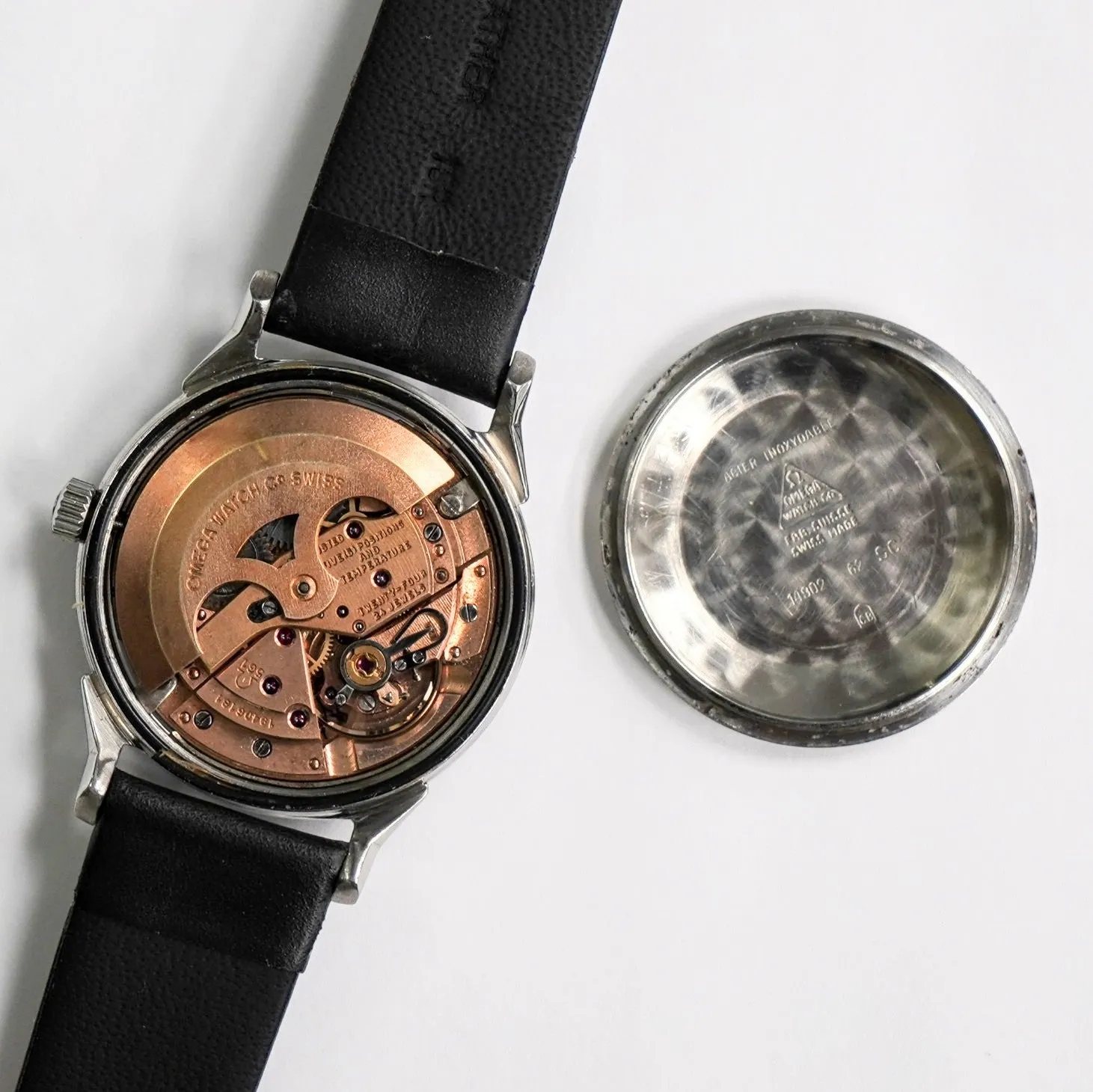 1962 OMEGA Constellation Calendar Watch Ref. 14902 Cal. 561 Black "Pie-Pan" Dial - IN BOX!
