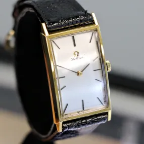 1965 OMEGA Jumbo Tank Wristwatch Ref. 111.016 Swiss Made 17 Jewels Cal. 620 Vintage Watch