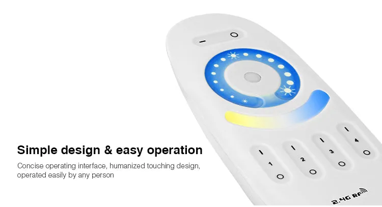 2.4GHz Dual Tone Full Touch 4-zone Remote Controller