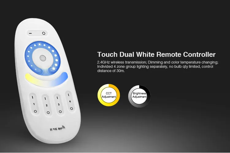 2.4GHz Dual Tone Full Touch 4-zone Remote Controller