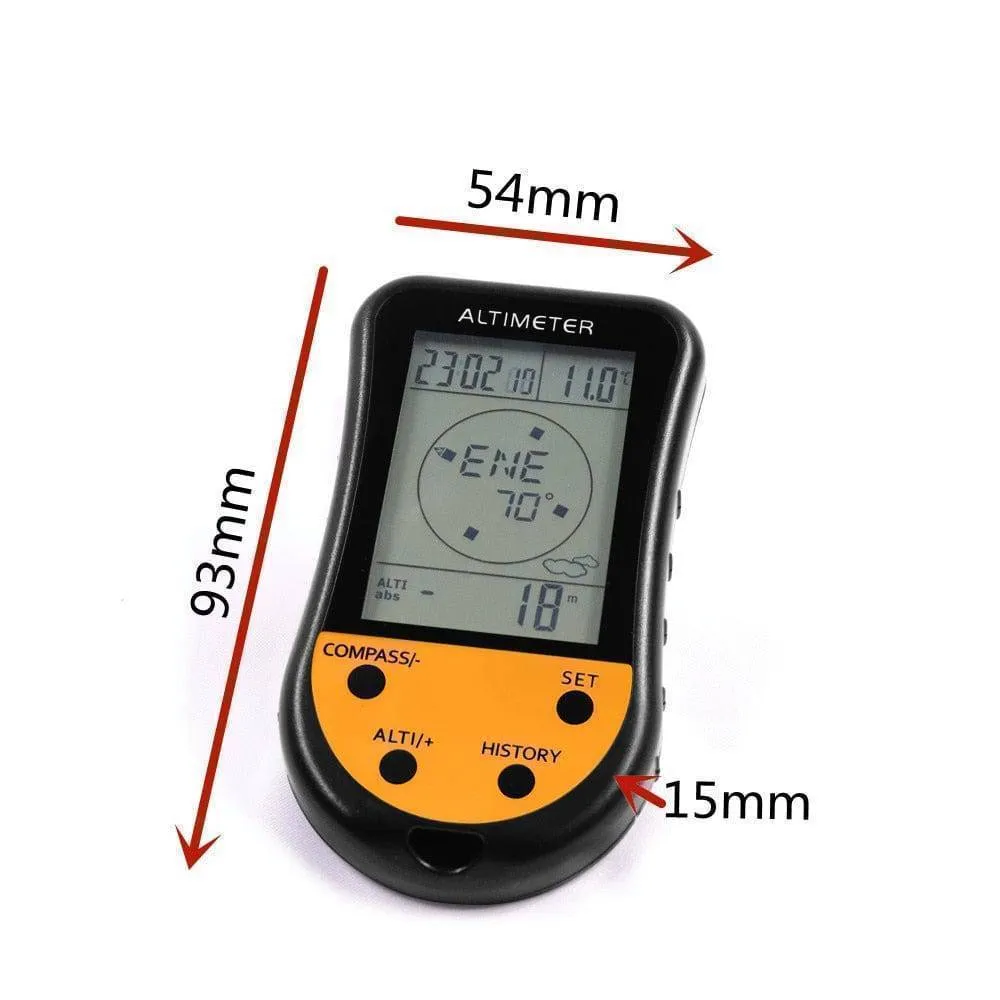8-in-1 Digital Altimeter Barometer Compass Thermometer Weather Forecast