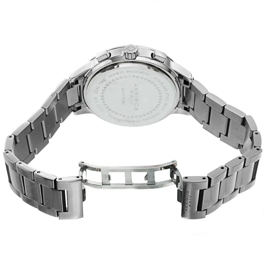 Akribos XXIV Quartz Blue Dial Stainless Steel Men's Watch AK1071SSBU