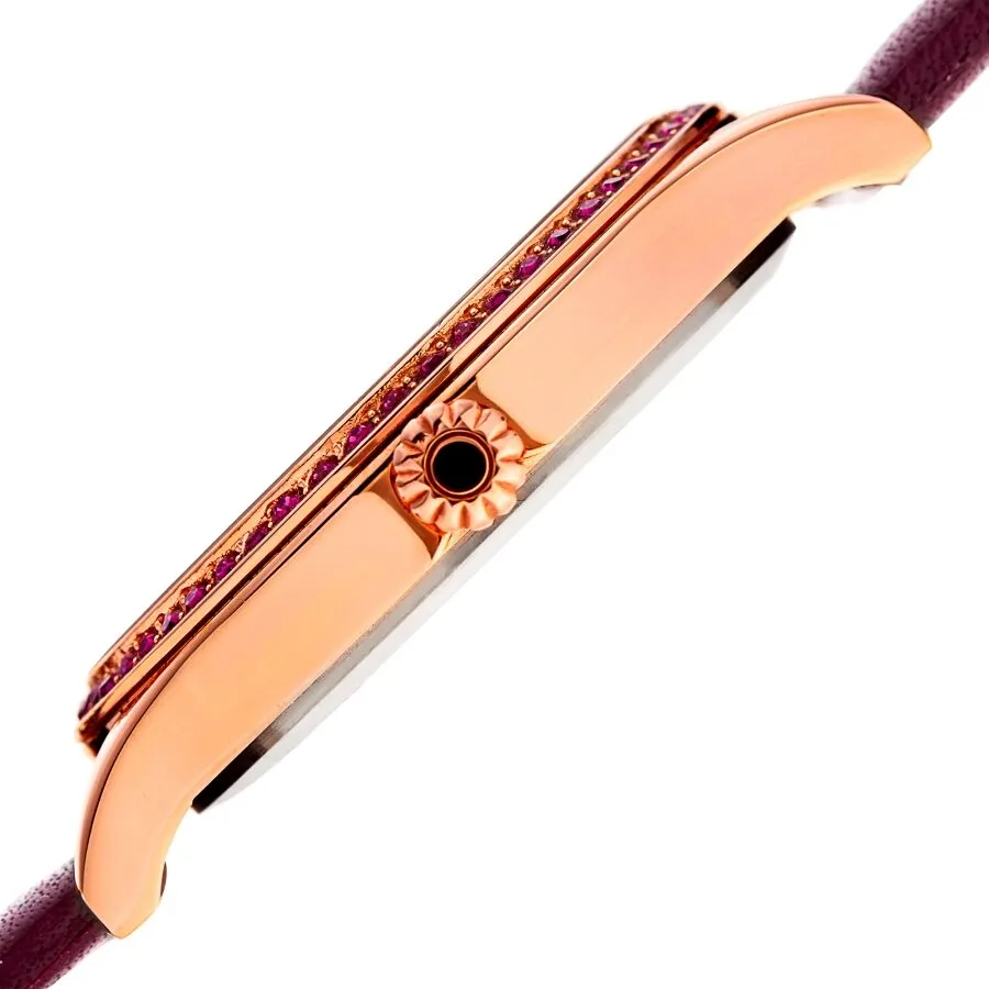 Akribos Xxiv Quartz Diamond Purple Dial Ladies Watch AK1011PU