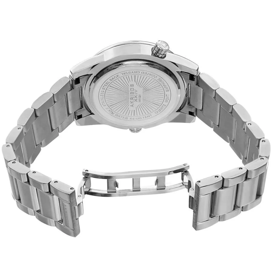 Akribos Xxiv World Time Quartz Blue Dial Men's Watch AK1021SSBU