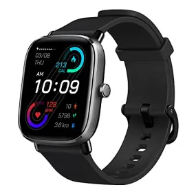 Amazfit GTS 2 Mini Smart Watch GPS Fitness Tracker for Men Women, Alexa Built-in, 14 Days Battery Life, 70  Sports Modes, Blood Oxygen Heart Rate Sleep Monitor, AMOLED Screen, 5 ATM Waterproof-Black