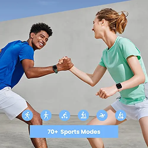 Amazfit GTS 2 Mini Smart Watch GPS Fitness Tracker for Men Women, Alexa Built-in, 14 Days Battery Life, 70  Sports Modes, Blood Oxygen Heart Rate Sleep Monitor, AMOLED Screen, 5 ATM Waterproof-Black