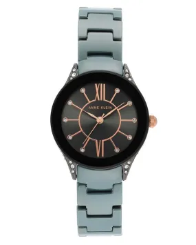 Anne Klein Gunmetal Dial Ladies Watch 2389GYLB