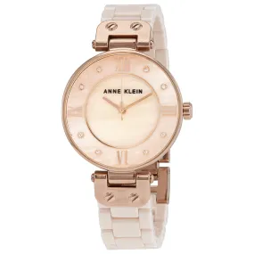 Anne Klein Quartz Crystal Pink Dial Ladies Watch AK/3478LPRG