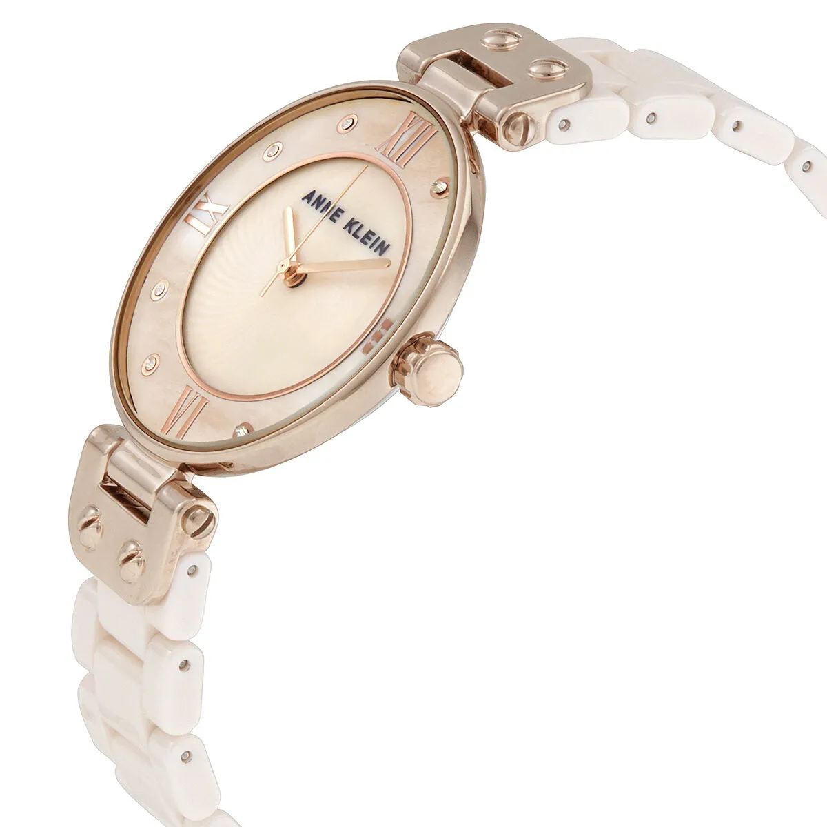 Anne Klein Quartz Crystal Pink Dial Ladies Watch AK/3478LPRG