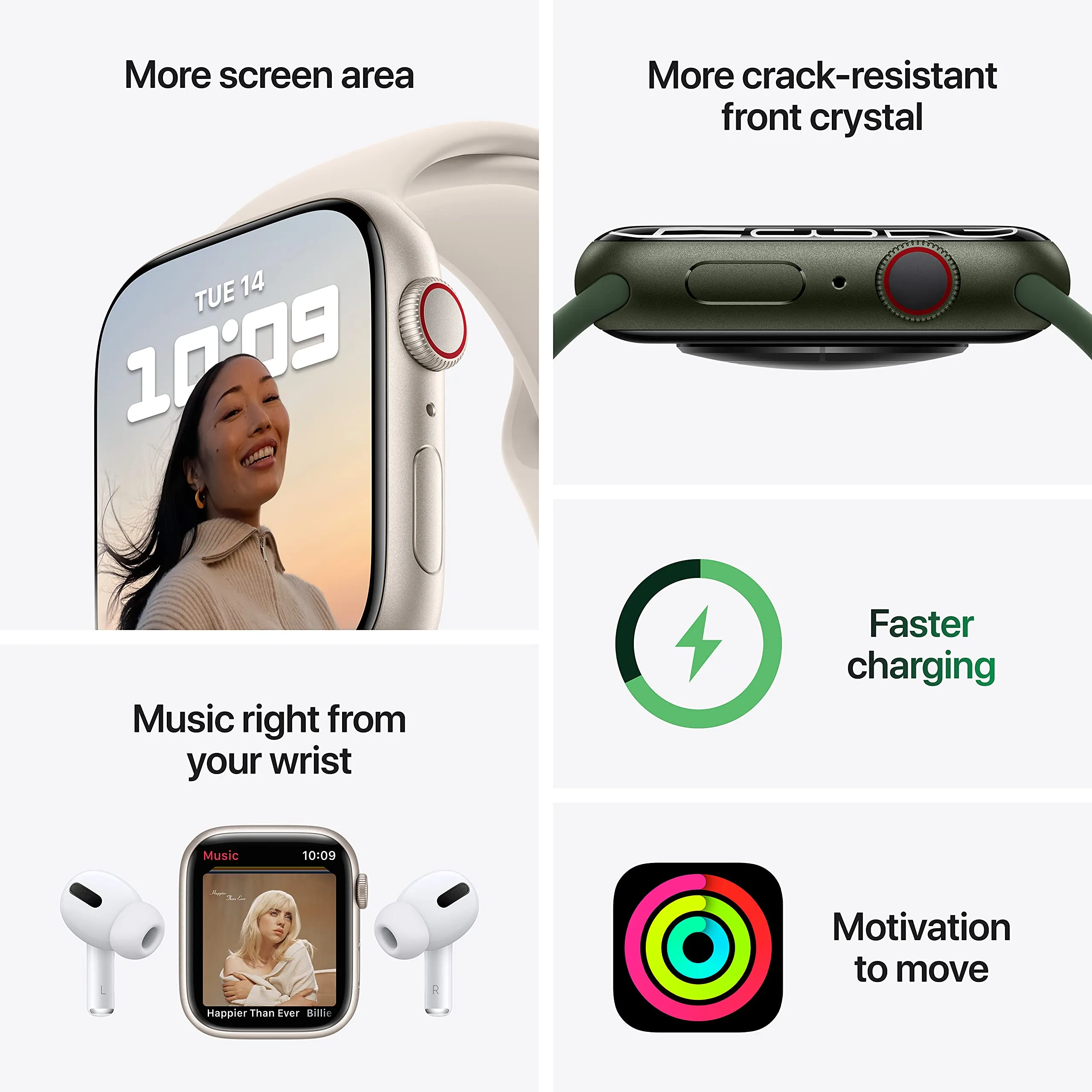 Apple Watch Series 7 [GPS   Cellular 45mm] Smart Watch w/Silver Stainless Steel Case with Starlight Sport Band. Fitness Tracker, Blood Oxygen & ECG Apps, Always-On Retina Display, Water Resistant