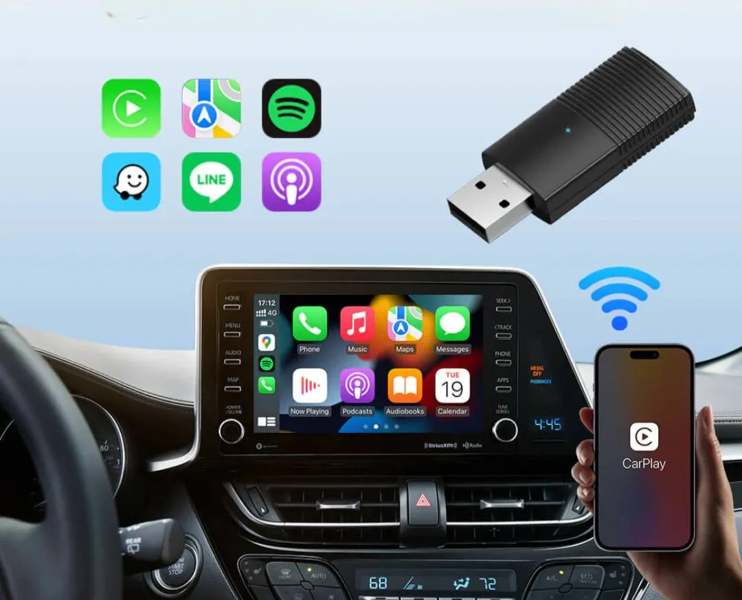 Apple/Android Carplay| Experience wireless Carplay in your car | Direct connection to BT