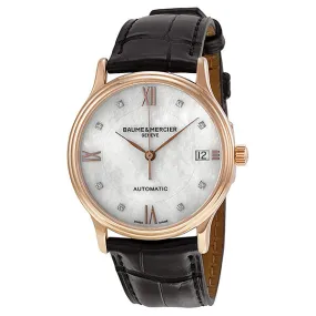 Baume and Mercier Classima Mother of Pearl Diamond Dial Ladies Watch 10077