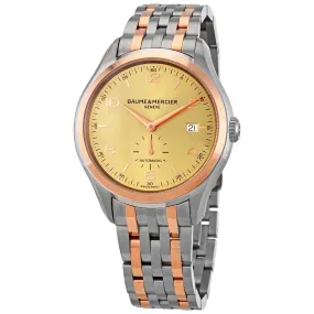 Baume et Mercier Clifton Automatic Gold Dial Men's Watch M0 A10352