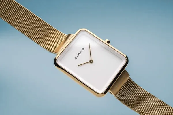 Bering 14528-334 Classic Gold Stainless Steel Mesh Strap Unisex Watches