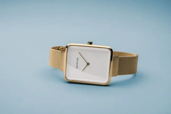 Bering 14528-334 Classic Gold Stainless Steel Mesh Strap Unisex Watches
