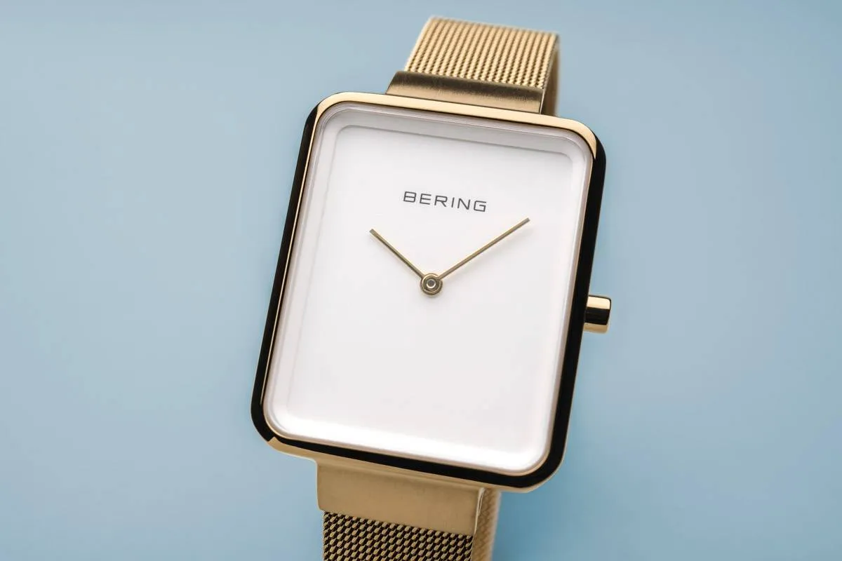 Bering 14528-334 Classic Gold Stainless Steel Mesh Strap Unisex Watches