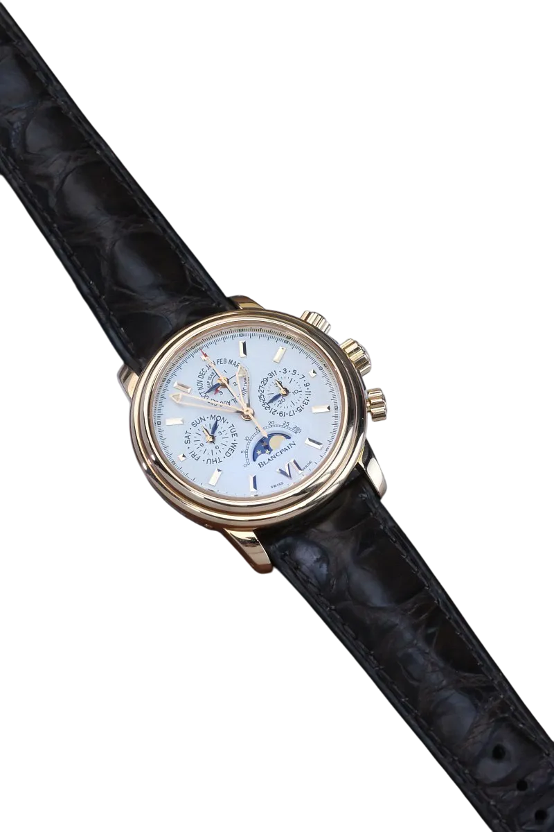 Blancpain Leman Chronograph Perpetual Calendar 18K Yellow Gold Men's Watch