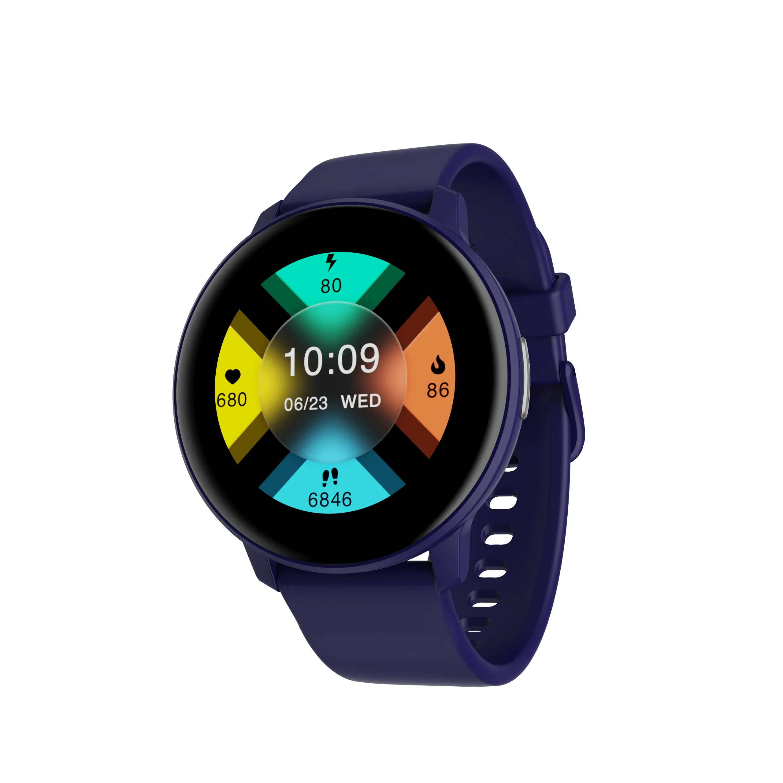 boAt Lunar Connect | Round Dial Smart Watch with 1.28” (3.25 cm) HD Display, BT Calling, Supports Hindi & English Language, Up to 20 contacts, 100  Sports Modes