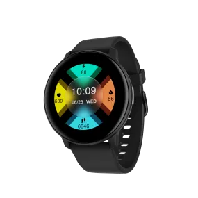 boAt Lunar Connect | Round Dial Smart Watch with 1.28” (3.25 cm) HD Display, BT Calling, Supports Hindi & English Language, Up to 20 contacts, 100  Sports Modes