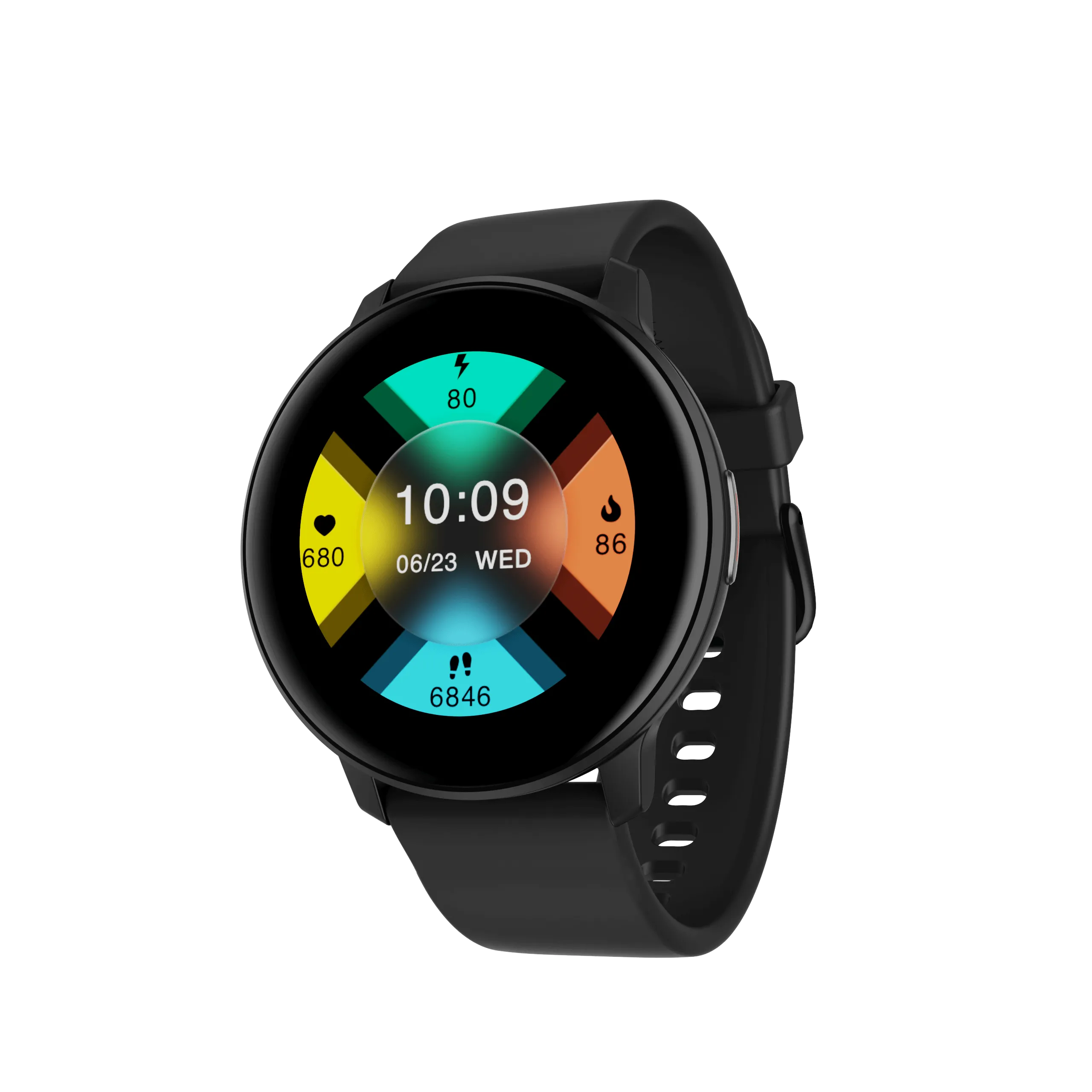 boAt Lunar Connect | Round Dial Smart Watch with 1.28” (3.25 cm) HD Display, BT Calling, Supports Hindi & English Language, Up to 20 contacts, 100  Sports Modes