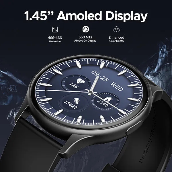 boAt Lunar Peak | Premium Smartwatch with Bluetooth Calling, 100  Sports Modes, AI Voice Assistant, SpO2 measurement