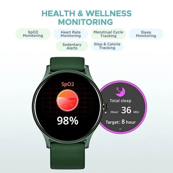 boAt Lunar Vista | Smartwatch with 1.52" (3.86cm) Vivid Round Display, BT Calling,  100  Sports Modes, AI Voice Assistant