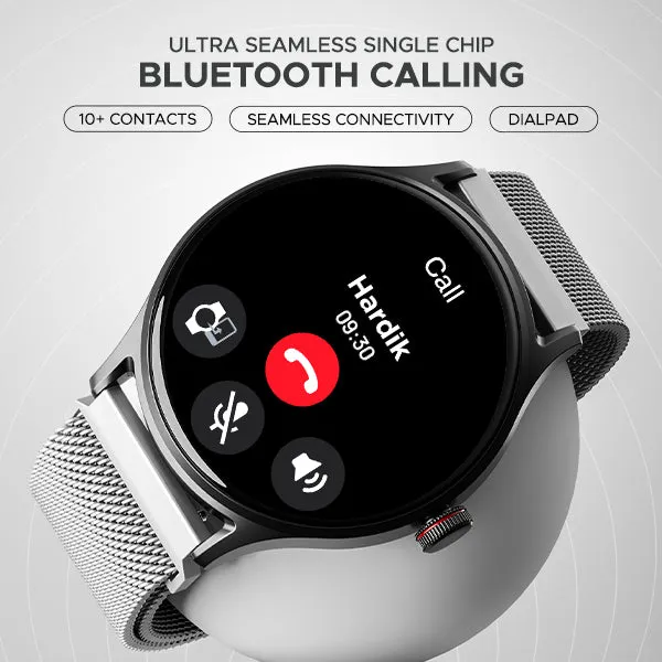 boAt Lunar Vista | Smartwatch with 1.52" (3.86cm) Vivid Round Display, BT Calling,  100  Sports Modes, AI Voice Assistant