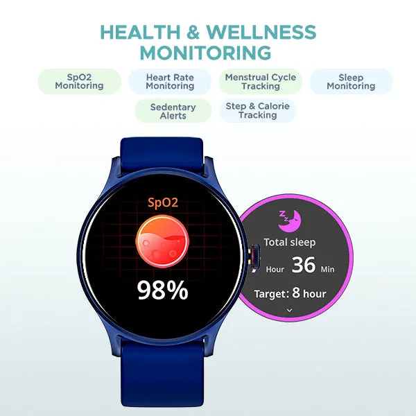 boAt Lunar Vista | Smartwatch with 1.52" (3.86cm) Vivid Round Display, BT Calling,  100  Sports Modes, AI Voice Assistant