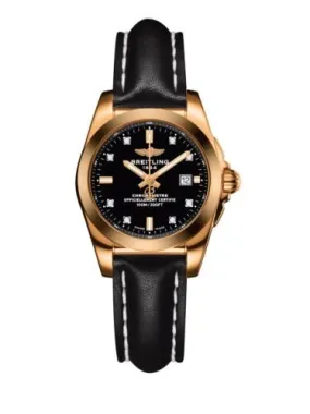 Breitling Galactic 29 Quartz Chronometer Diamond Black Dial Ladies Watch H7234812/BE86-477X