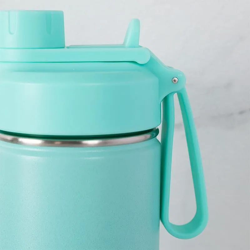 Bristo Quench Hot & Cold Thermos Water Bottle (Light Blue & Dark Blue) - 750 ML