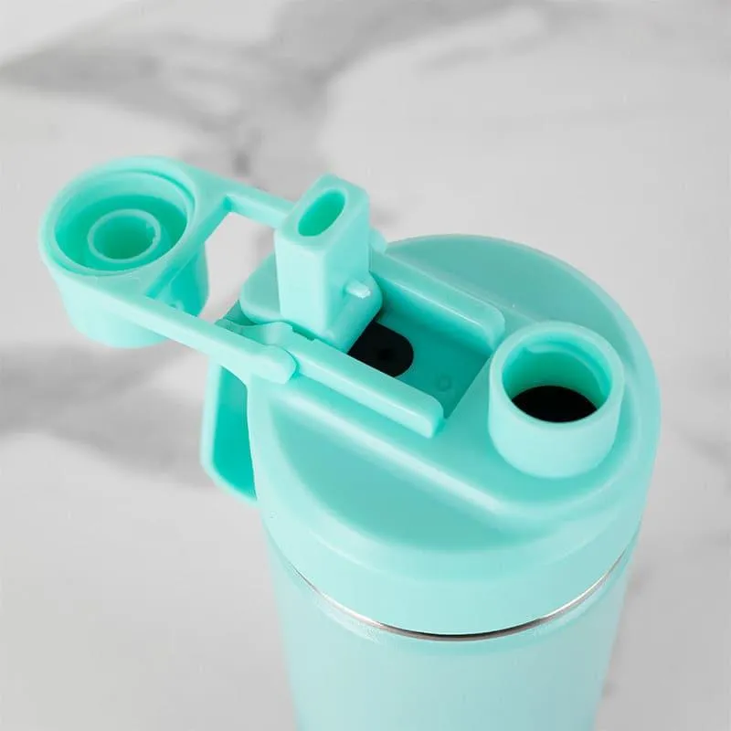 Bristo Quench Hot & Cold Thermos Water Bottle (Light Blue & Dark Blue) - 750 ML