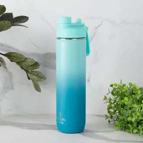 Bristo Quench Hot & Cold Thermos Water Bottle (Light Blue & Dark Blue) - 750 ML