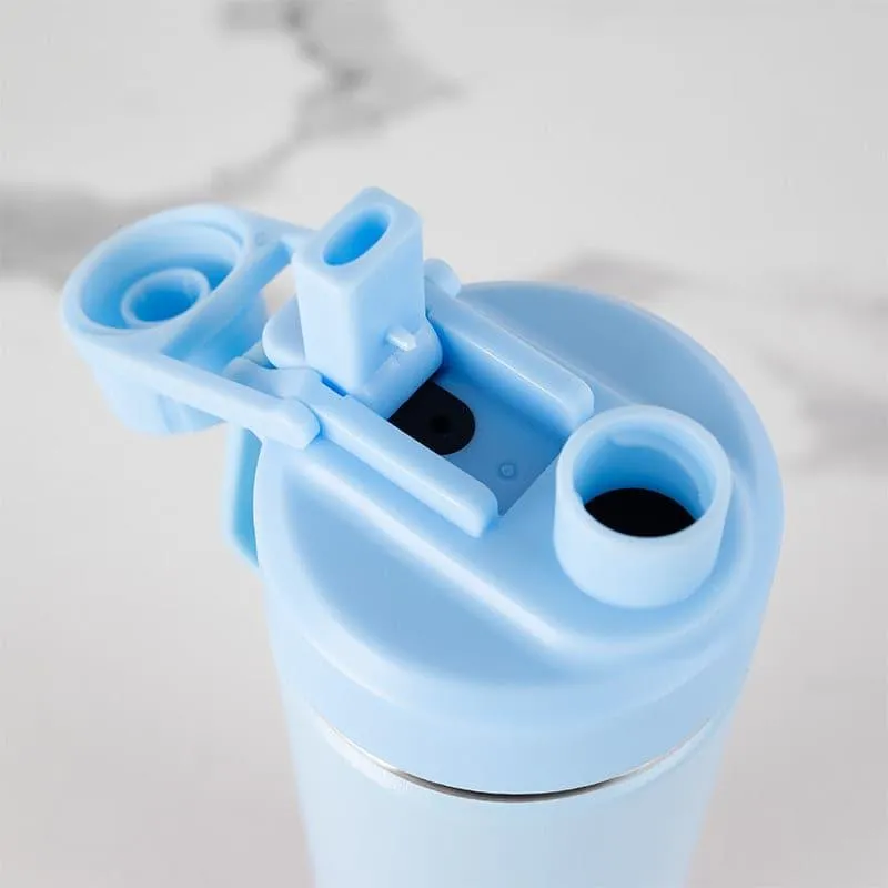 Bristo Quench Hot & Cold Thermos Water Bottle (Purple & Light Blue) - 750 ML