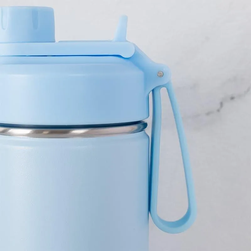 Bristo Quench Hot & Cold Thermos Water Bottle (Purple & Light Blue) - 750 ML