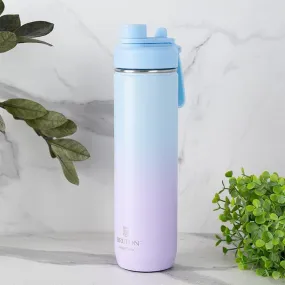 Bristo Quench Hot & Cold Thermos Water Bottle (Purple & Light Blue) - 750 ML