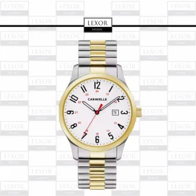Bulova 45B147 Traditional Caravelle 2 Tone Stainless Steel Strap Men Watches