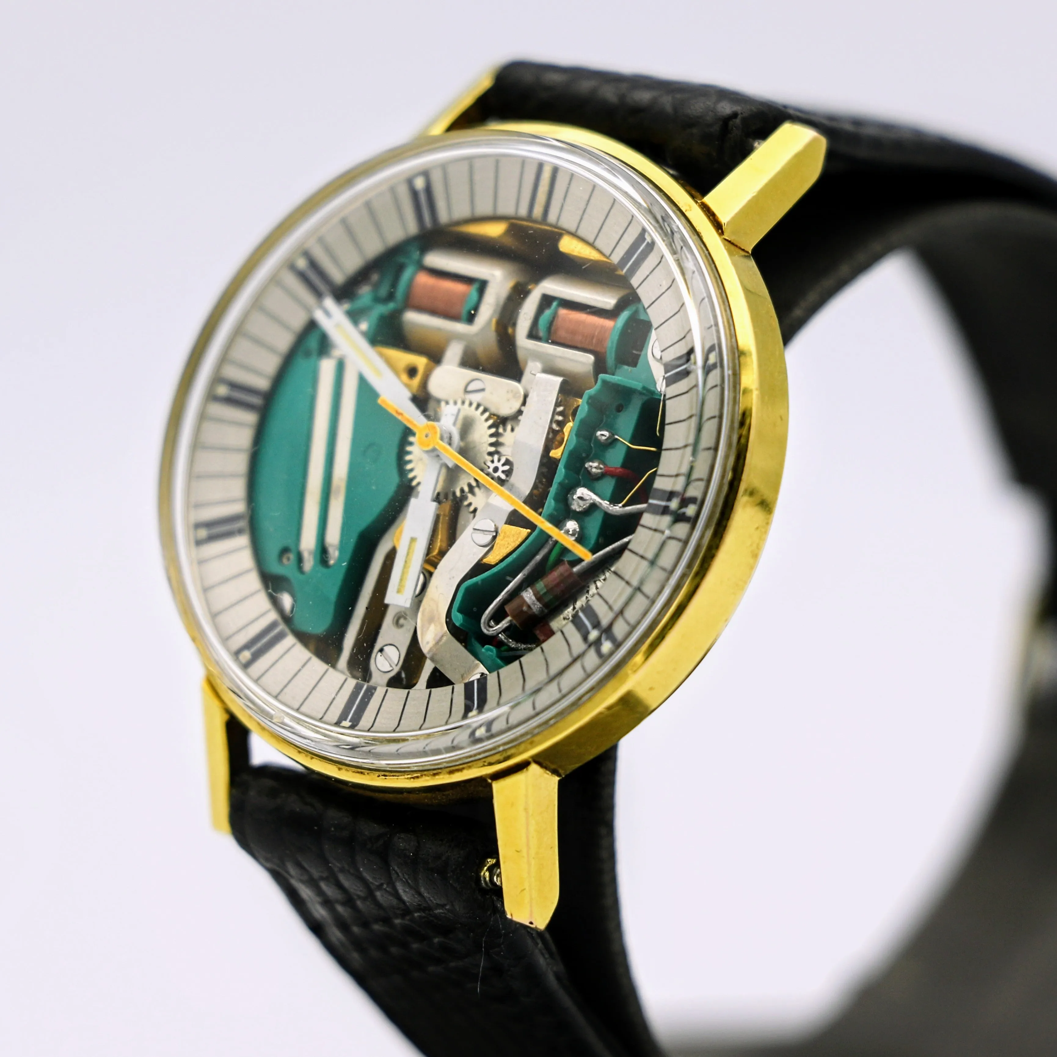 BULOVA Accutron SpaceView Writswatch Electronically Controlled 214 Tuning Fork Watch