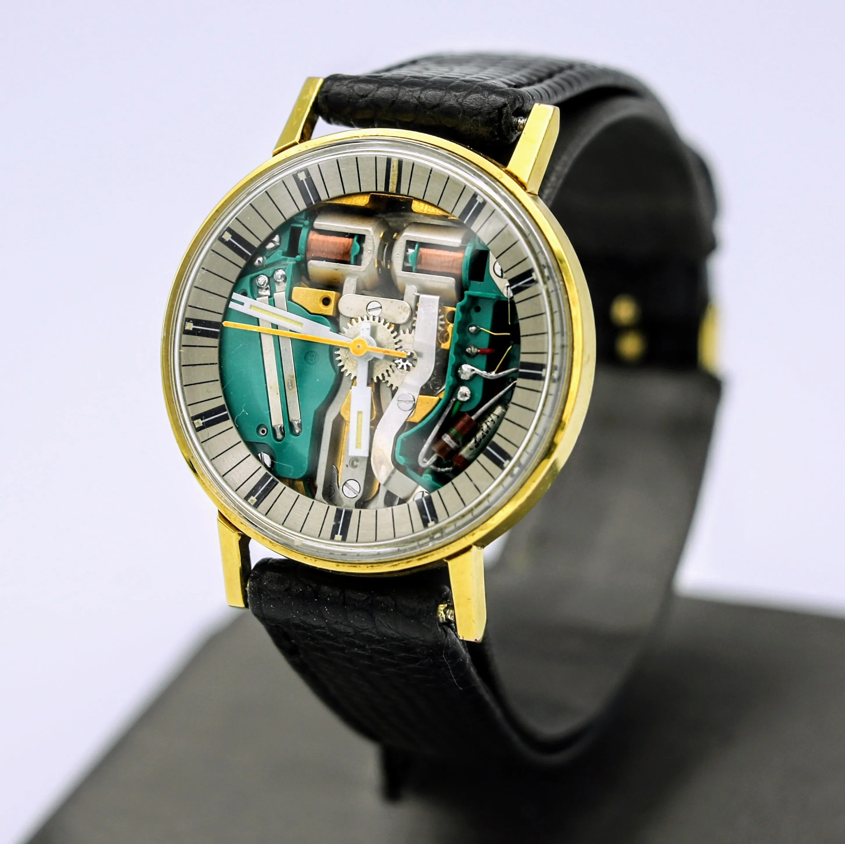 BULOVA Accutron SpaceView Writswatch Electronically Controlled 214 Tuning Fork Watch